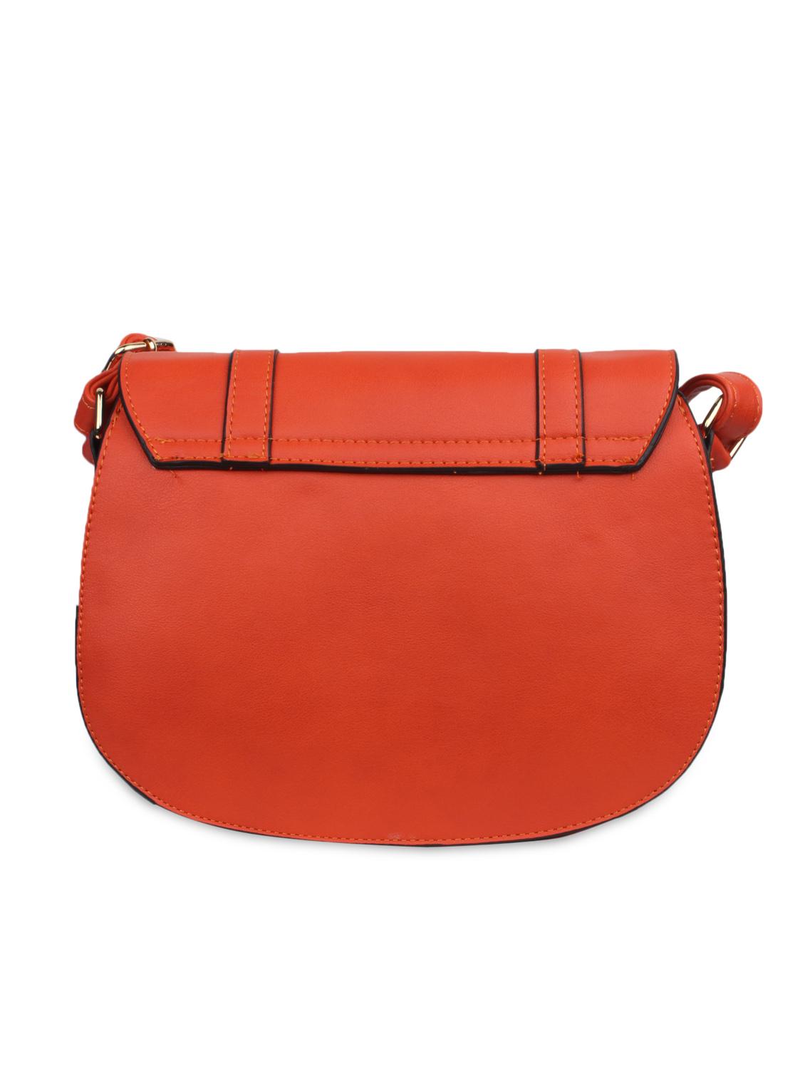 orange leatherette sling bag - 9657894 - Zoom Image - 2