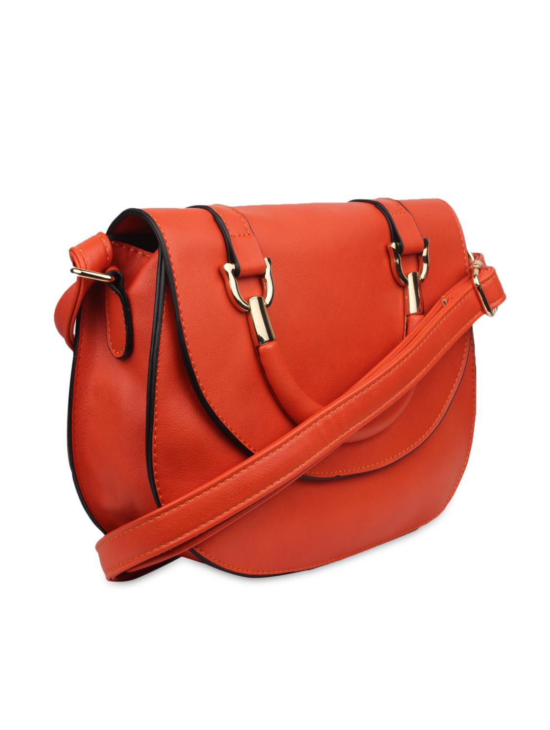 orange leatherette sling bag - 9657894 - Zoom Image - 5