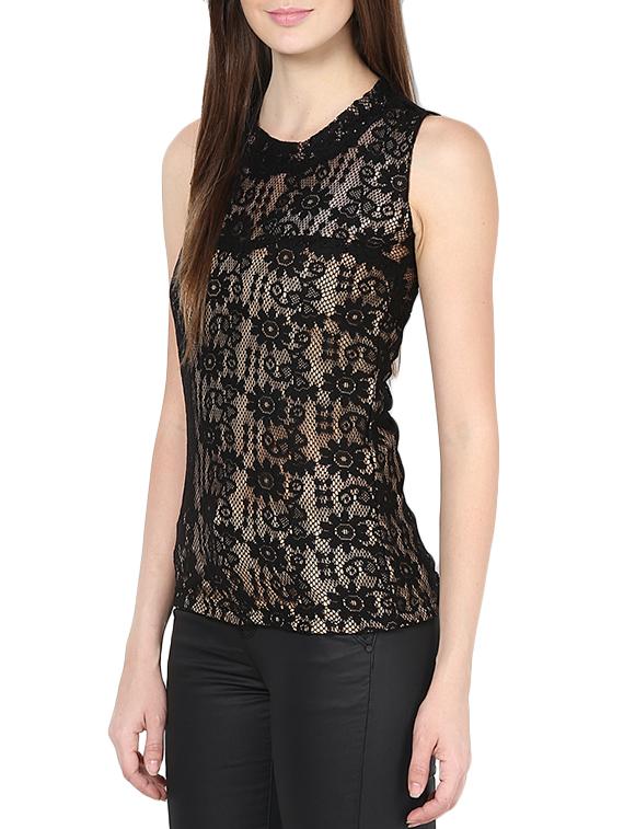 black lacy top - 9673001 - Zoom Image - 2