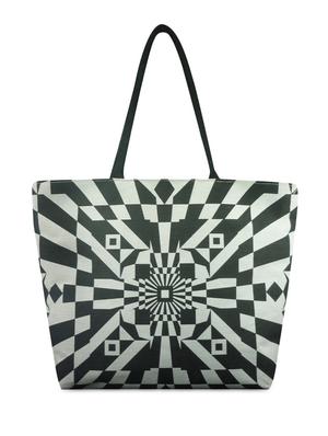 monochrome printed tote bag - 9680620 - Standard Image - 2