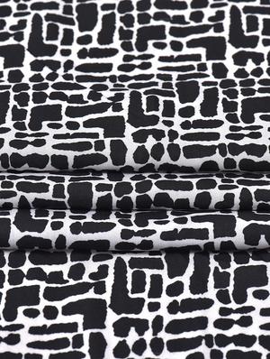 black and white printed stole - 9695444 - Standard Image - 2