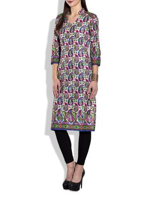 multicolored cotton printed kurta - 9696506 - Standard Image - 2