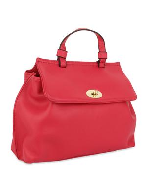 pink faux leather handbag - 9704355 - Standard Image - 5