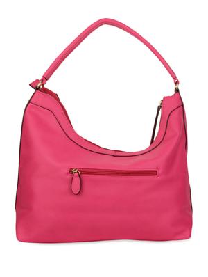 pink faux leather handbag - 9704373 - Standard Image - 2