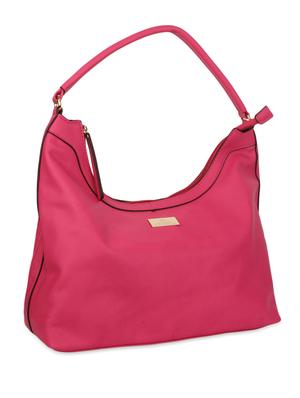 pink faux leather handbag - 9704373 - Standard Image - 5