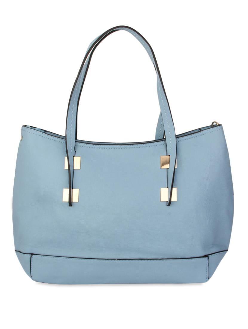 blue faux leather handbag with pouch - 9704392 - Zoom Image - 2
