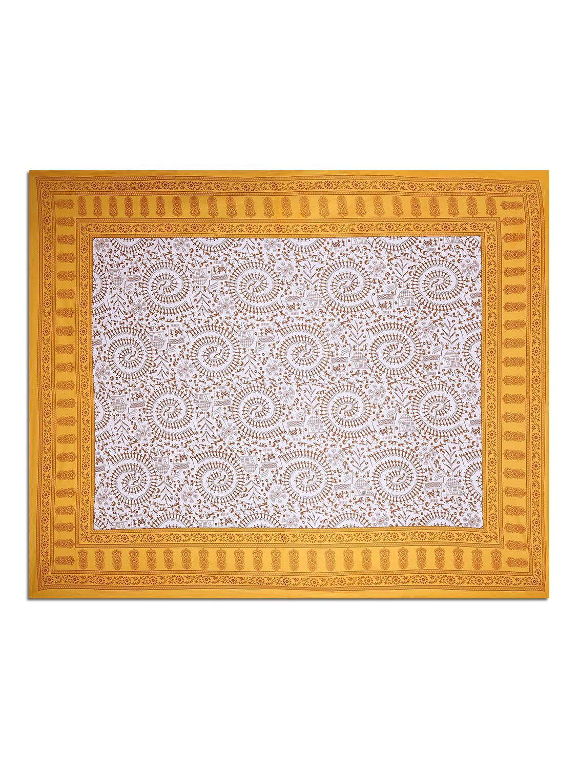 pure cotton 1 double bed sheet with 2 pillow cover - 9706150 - Zoom Image - 2