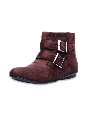 brown buckled suede ankle boots - 9728196 - Standard Image - 2