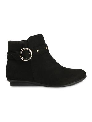 black suede buckled ankle boots - 9728210 - Standard Image - 2