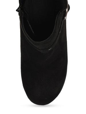 black suede buckled ankle boots - 9728210 - Standard Image - 5