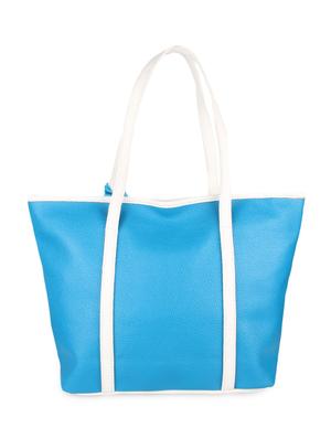 blue leatherette tote bag - 9753576 - Standard Image - 2