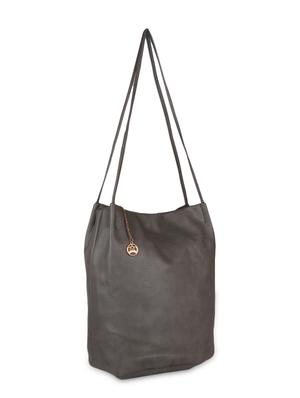 grey leatherette handheld bag - 9753592 - Standard Image - 5
