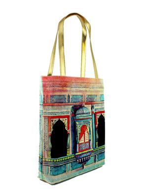 multicolour satin shopping bags & tote - 9758310 - Standard Image - 2