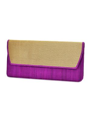 purple and gold silk sling bag - 9792230 - Standard Image - 5