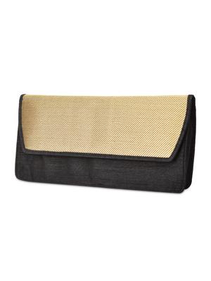 black and gold silk sling bag - 9792231 - Standard Image - 5