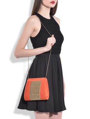 orange and gold silk sling bag - 9792246 - Standard Image - 2