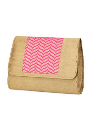 gold toned brocade silk sling bag - 9792254 - Standard Image - 5