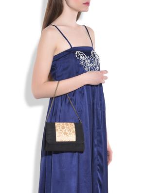 black brocade silk clutch - 9792259 - Standard Image - 2