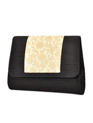 black brocade silk clutch - 9792259 - Standard Image - 5
