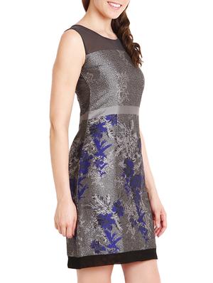 multi poly lycra, chiffon dress - 9794906 - Standard Image - 2