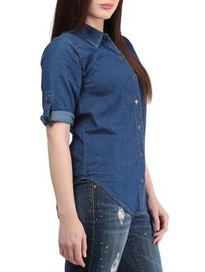 navy blue denim shirt - 9804885 - Standard Image - 2