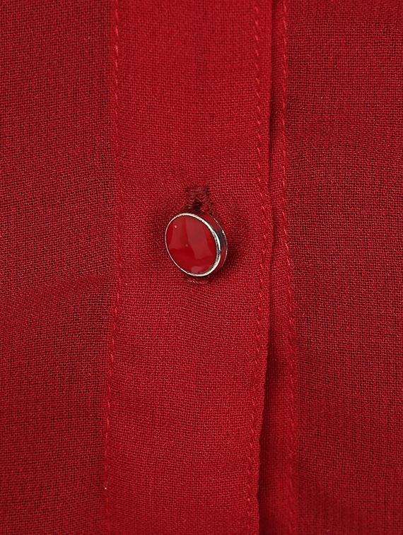 maroon Georgette shirt - 9811566 - Zoom Image - 5