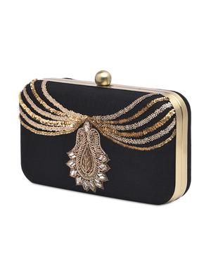 black and gold beaded clutch - 9819434 - Standard Image - 5