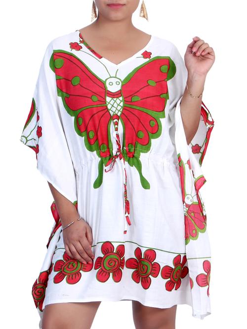 white RAYON kaftans - 9820661 - Standard Image - 1