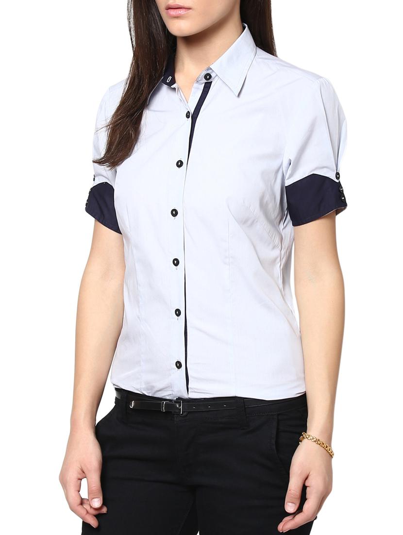 grey cotton shirt - 9821209 - Zoom Image - 2