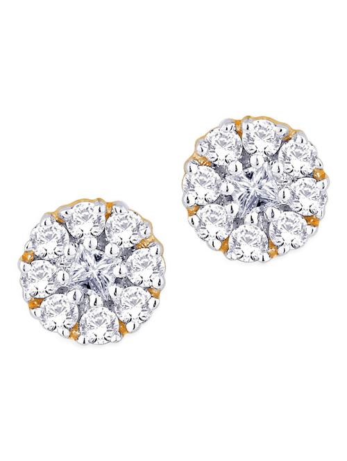 Diamond Encrusted Gold Earrings - Nakshatra