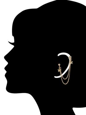 stunning gold chain ear cuff - 984754 - Standard Image - 2