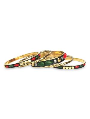 multicolor metallic bangles set - 9878796 - Standard Image - 2