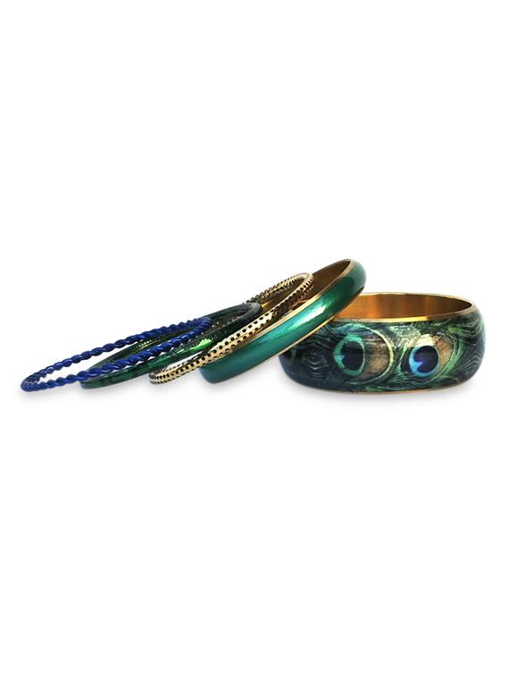 multicolor metallic bangles set - 9878822 - Zoom Image - 2
