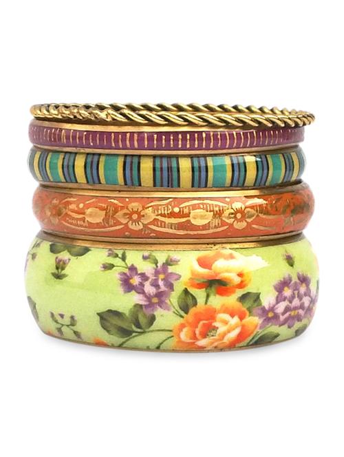 multicolor metallic bangles set - 9878843 - Standard Image - 1