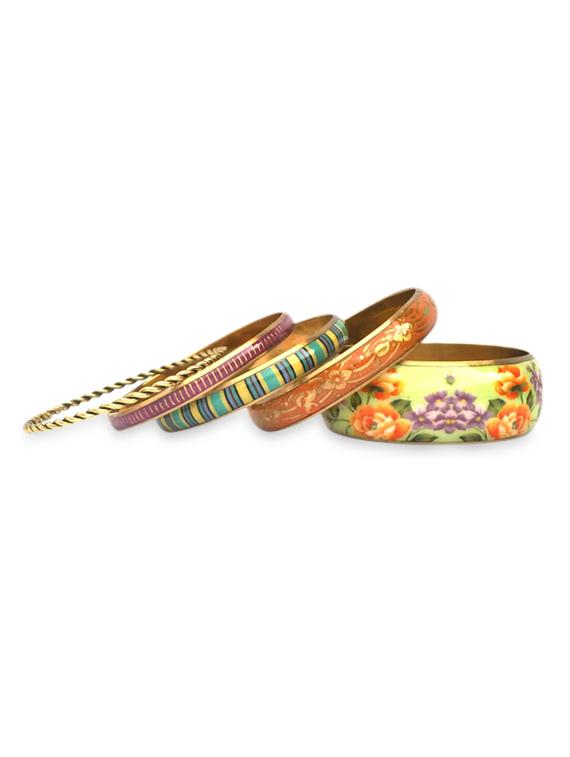 multicolor metallic bangles set - 9878843 - Zoom Image - 2