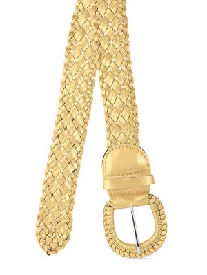 golden Leatherette belt - 9879581 - Standard Image - 2