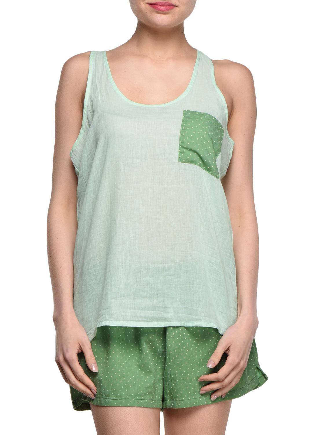 Plain Cotton Top With Shorts - Feyona