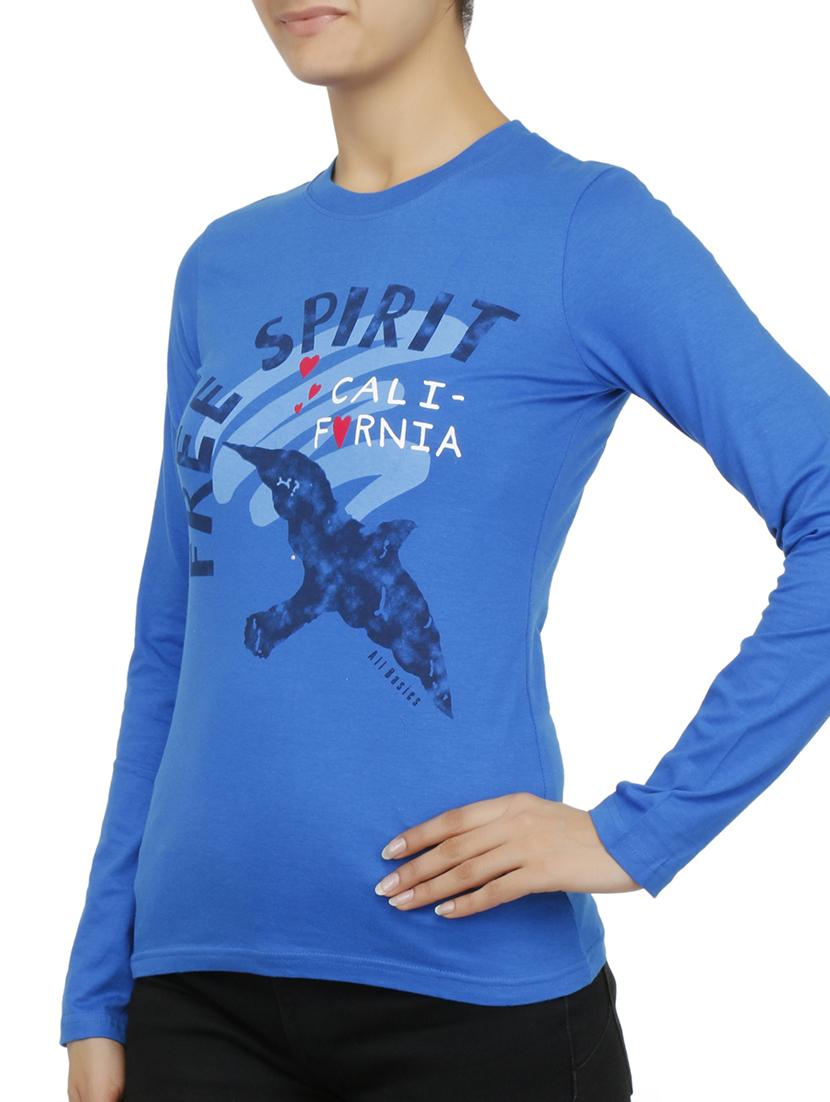 sky blue colored,cotton printed t- shirt - 9892646 - Zoom Image - 2