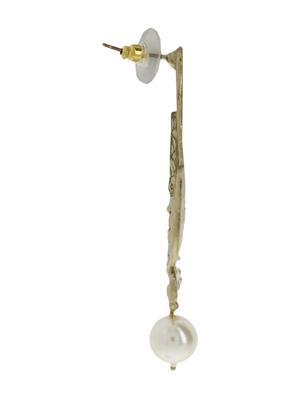 white embellished earrings - 9934757 - Standard Image - 2