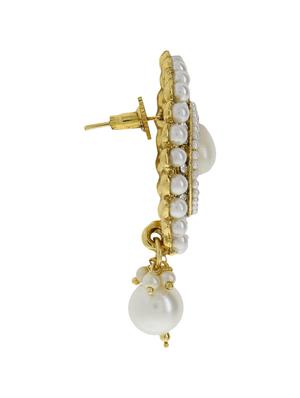 white embellished earrings - 9934775 - Standard Image - 2