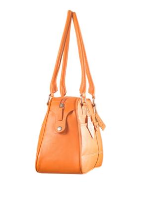 orange leather handbag - 9936918 - Standard Image - 5