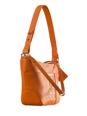orange leather handbag - 9936930 - Standard Image - 5