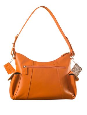 orange leather handbag - 9936942 - Standard Image - 2