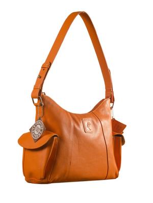 orange leather handbag - 9936942 - Standard Image - 5