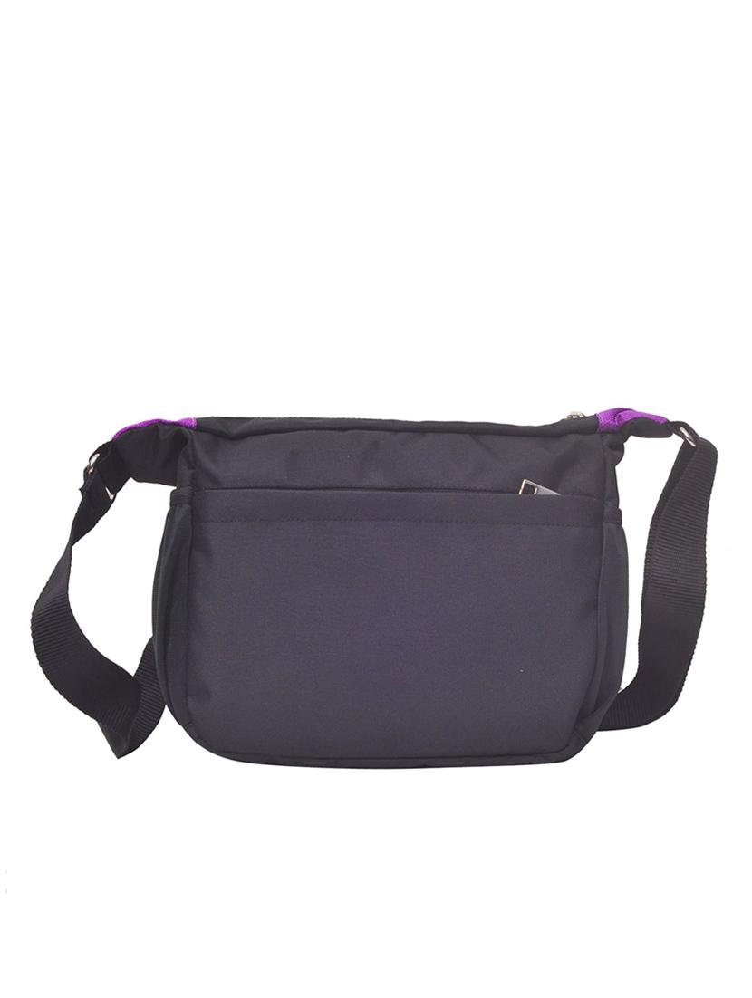 black & purple polyester sling bag - 9947812 - Zoom Image - 2