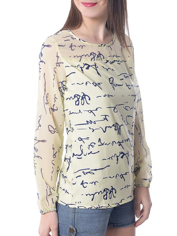 quirky print long sleeved top - 9950366 - Zoom Image - 2