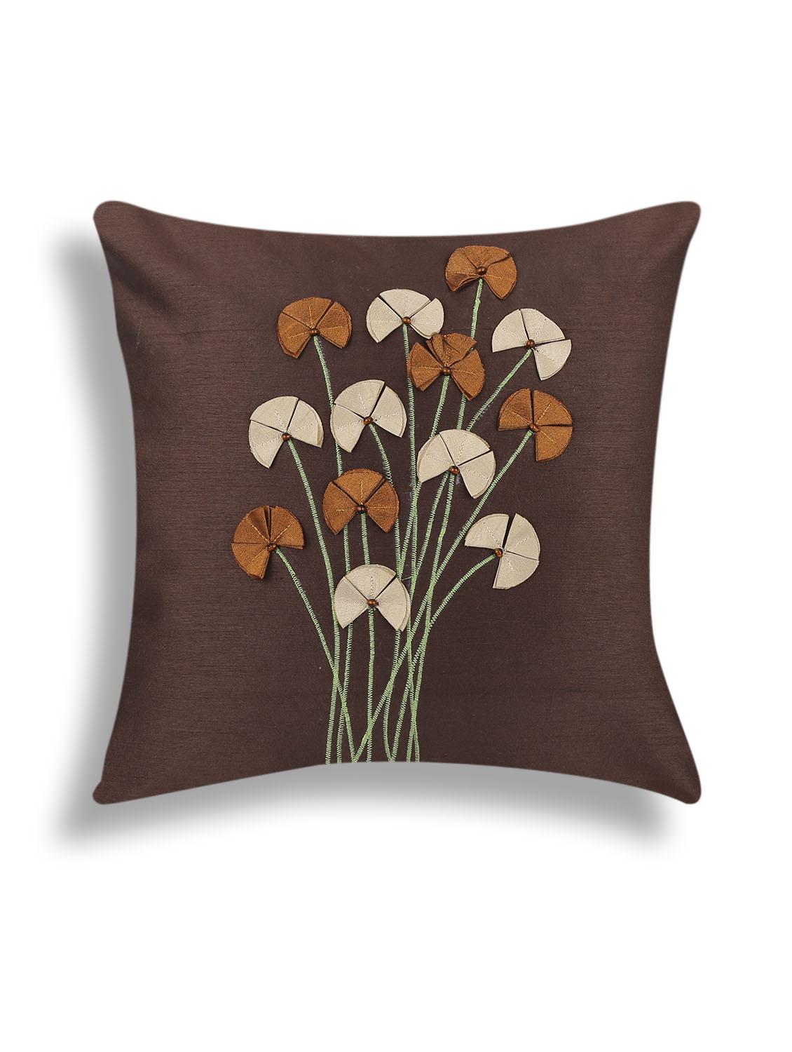 Dekor World Floral Loop Cushion Cover (Pack of 2) - 9959224 - Zoom Image - 2