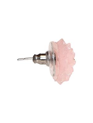 pink coloured stud earring - 9989199 - Standard Image - 2