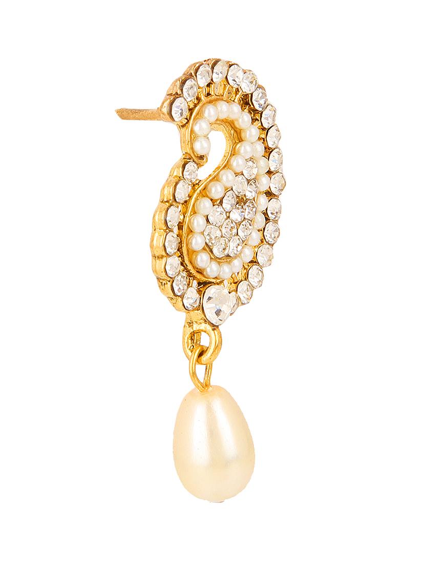 golden metal alloy earring - 9999932 - Zoom Image - 2