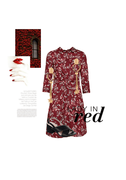 Lady in red